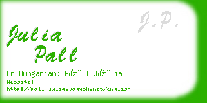julia pall business card